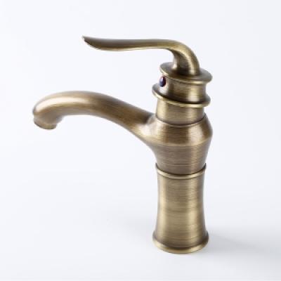 Single Handle Brass Gold Basin Faucets