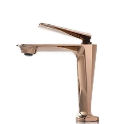 Nordic bronze gold black gun gray single-hole washbasin faucet bathroom cold and hot water washbasin basin faucet